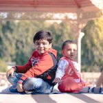 sibling photoshoot outdoor indrapuram, 1 year boy, 7 years boy, sitting historical monuments, anubhavshaphotography