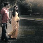 maternity pregnancy photography, outdoor, husband holding pregnant wife's hand, love, care, anubhavshaphotography