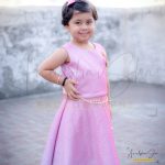 3 years poser baby toddler photography, terrace, props, girl in pink long dress, tiara, posing, anubhavshaphotography