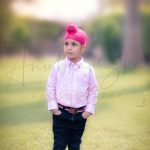 3 years poser baby toddler photography, garden, props, boy in pink turban, shirt, pants, posing, anubhavshaphotography