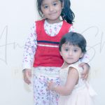 sibling photoshoot indoor delhi, 1 year girl, 6 years girl, standing, smiling, posing, anubhavshaphotography