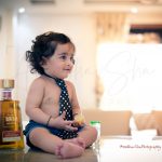 1 year sitter baby boy photoshoot indoor home wearing tie lemon taquilla 1800 reposado
