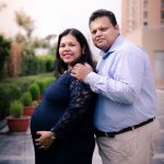 maternity pregnancy photography, outdoor, pregnant wife posing with husband, love, posing, care, anubhavshaphotography