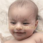 newborn infant photography, indoor home, props, anubhavshaphotography, smiling baby closeup