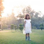 6 years poser baby photography, garden, props, girl in white dress, standing, anubhavshaphotography