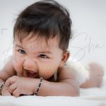 10 months poser baby photography, home, props, boy with wings, laughing, posing, anubhavshaphotography