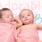 1 year twins baby photography, indoor, home, props, wrapped in pink cloths, enjoying, anubhavshaphotography